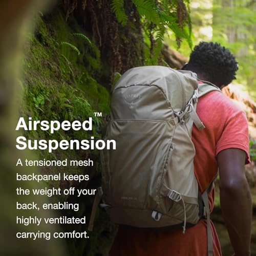 Image of Osprey Hikelite 18L Lightweight Hiking Backpack - Durable Travel Daypack with Rain Cover for Men and Women, Purple Ink /Purple Dusk /Cheddar Orange