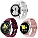 Produktbild Kitway 20mm Armband Kompatibel mit Samsung Galaxy Watch Active/Active 2 40mm/44mm/Watch 3 41mm/Galaxy watch 4 / 4 Classic/ Garmin Vivoactive 3/3 Music/Watch 42mm/Gear S2, 20mm Silikon Uhrenarmband