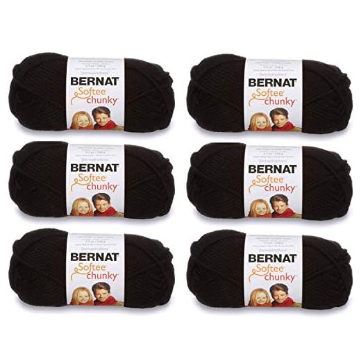 Bernat Softee Chunky Yarn (6-Pack) Black 161128-28040