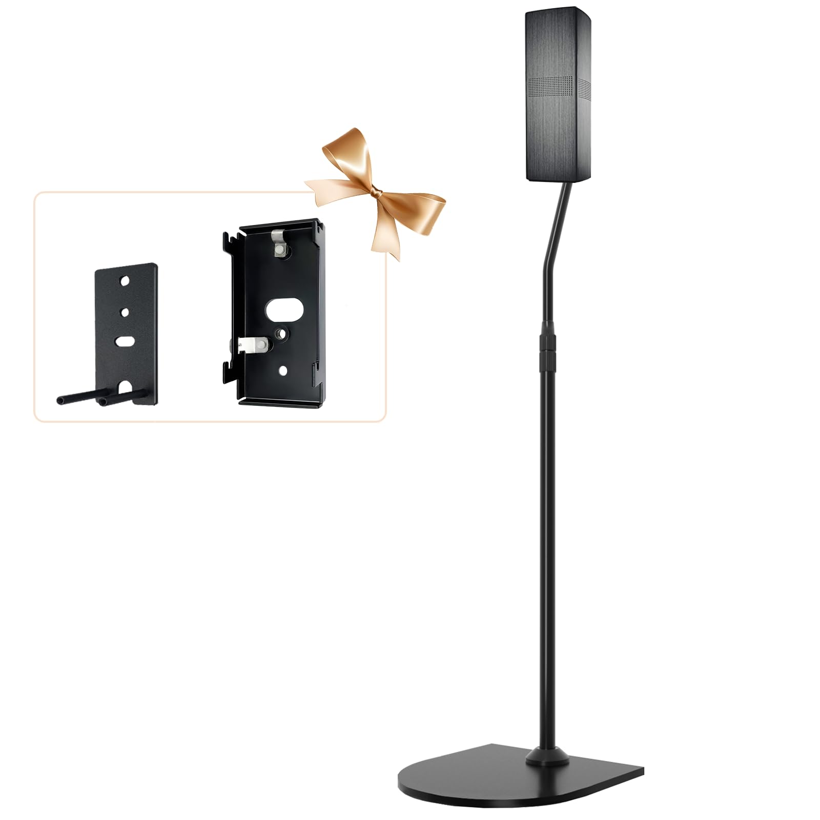 Höhenverstellbarer Ständer für Bose Lautsprecherständer, mit Slideconnect Halterung, für Bose Surround Lautsprecher, Surround 700, OmniJewel Lifestyle 650, CineMate GS Serie II, für OmniJewel
