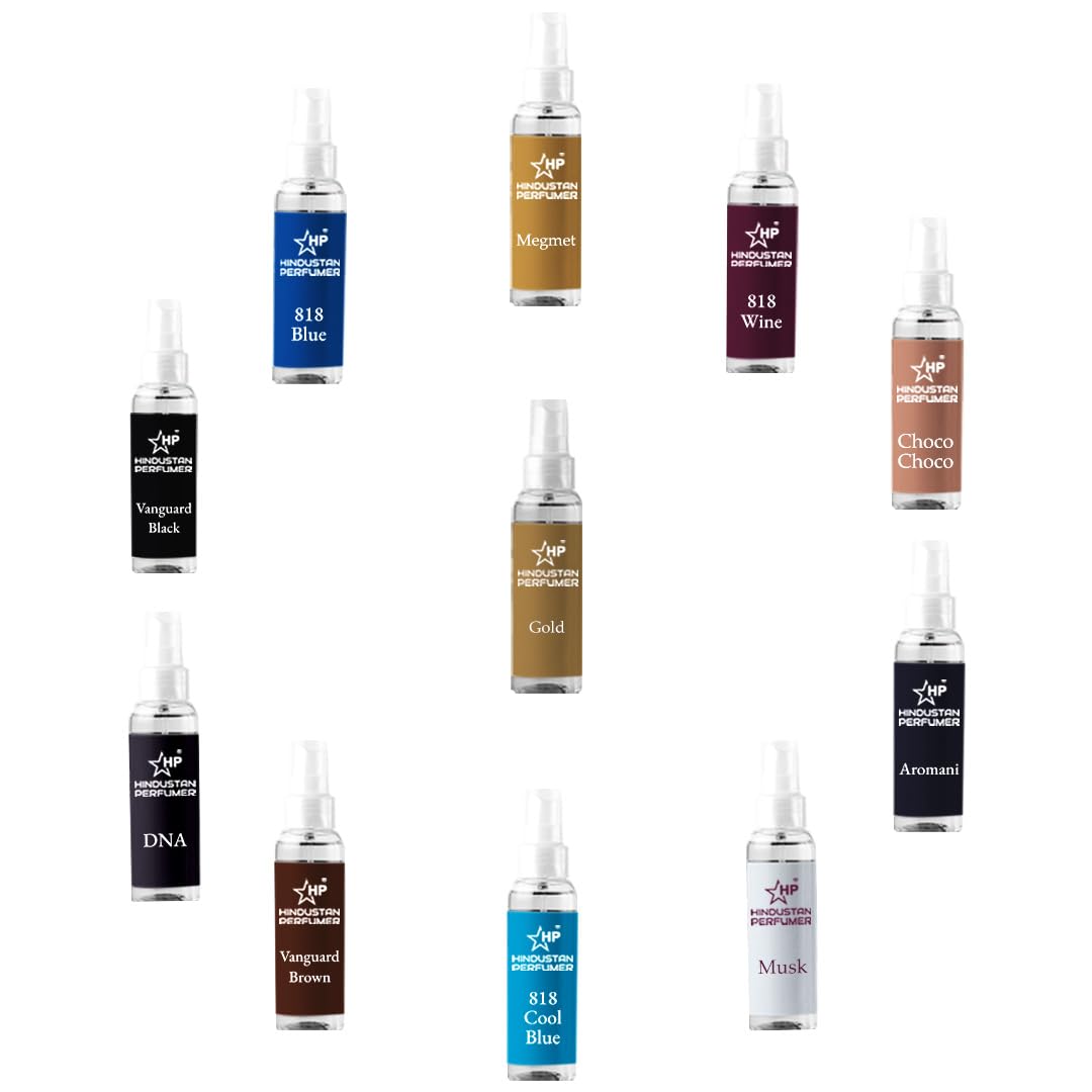HP Unisex Perfume Trial Pack | 10 x 10 ml + Gold 30ml I Variety Pack – Multiple scents eau de parfum | Long-lasting perfume | Perfect for Trying New Scents | Ideal For Gifting-image-18