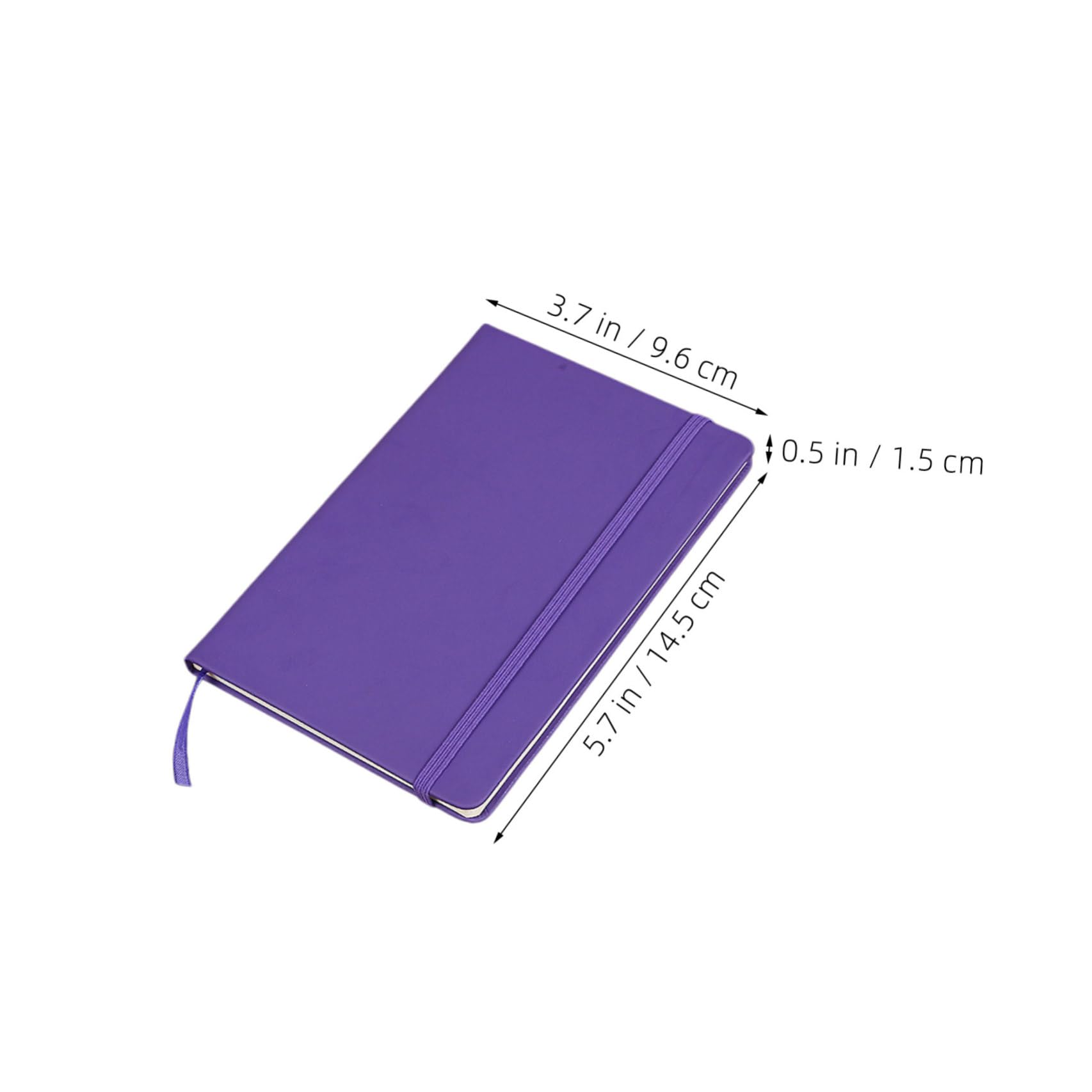 Set 7 Quaderni A6 con Copertina Pu e Pagine Rigate, Taccuini Portatili con Cinturino Elastico per Studenti e Viaggi, Carta che Previene Sbavature