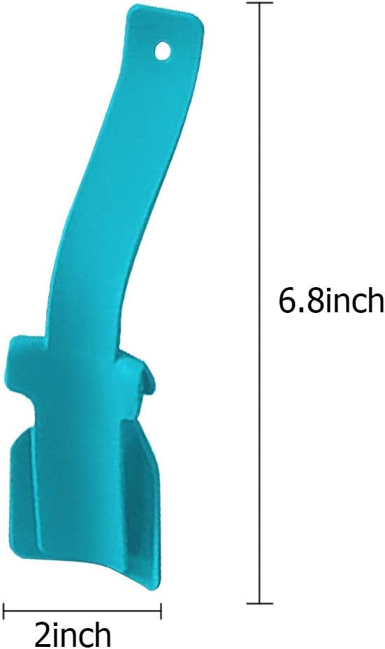 4Pcs Lazy Shoes Helper for Easy to Wear Shoes, Portable Shoe Lifting Helper for Men Women and Kids, Sock Slider Handled Shoe Horn for Elderly Seniors Disabled - Perfect for Everyday Use (Blue) : Health & Household