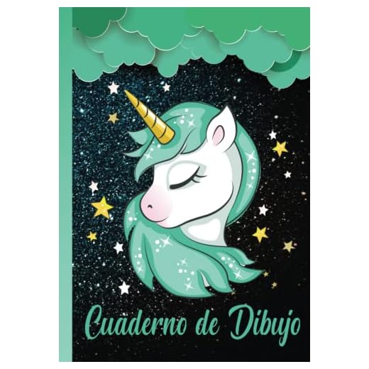 Cuaderno de dibujo: Libreta A4 unicornio para niñas 110 páginas en Blancas - Libreta escolar para dibujar, pintar y colorear