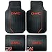 U.A.A. INC. GMC Logo Elite Series Front & Rear Car Truck SUV Seat Rubber Floor Mats