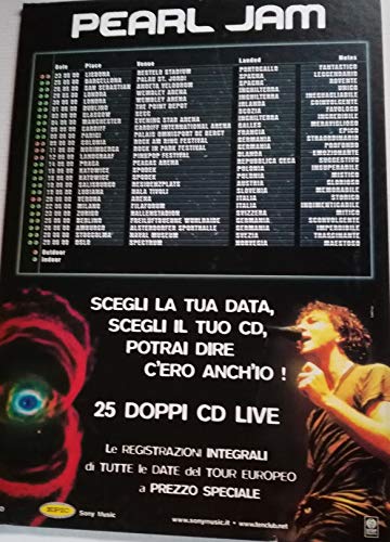 Présentoir Pearl Jam décoratif grand format pour salon et studio musique