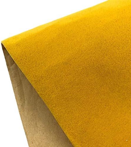 Yalulu Self Adhesive Velvet Flock Liner Adhesive Back Felt Sheets Fabric Sticky Back Sheets, 20 x 148 cm Soft Velvet Liner for Jewelry Drawer Craft Fabric DIY Arts Decoration (Green)