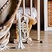 Musical Instruments Play Toy 3 Tones Trumpet for Kids, Ages 3+, Plastic Trumpet in Metallic, Wind and Brass Instrument Band in School/Home, Musical