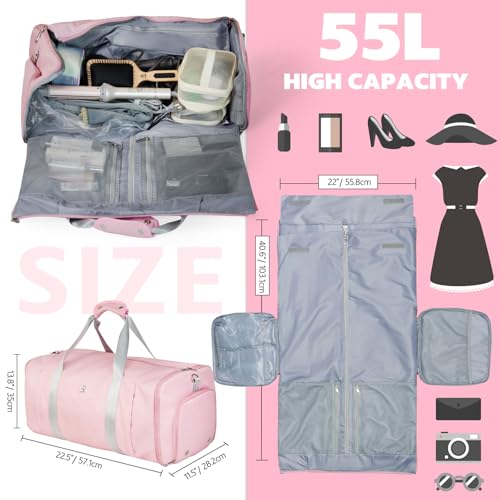 PS Le Periple Bolsas de viagem grandes para viagem, bolsa de mão para mulheres, bolsa de viagem com