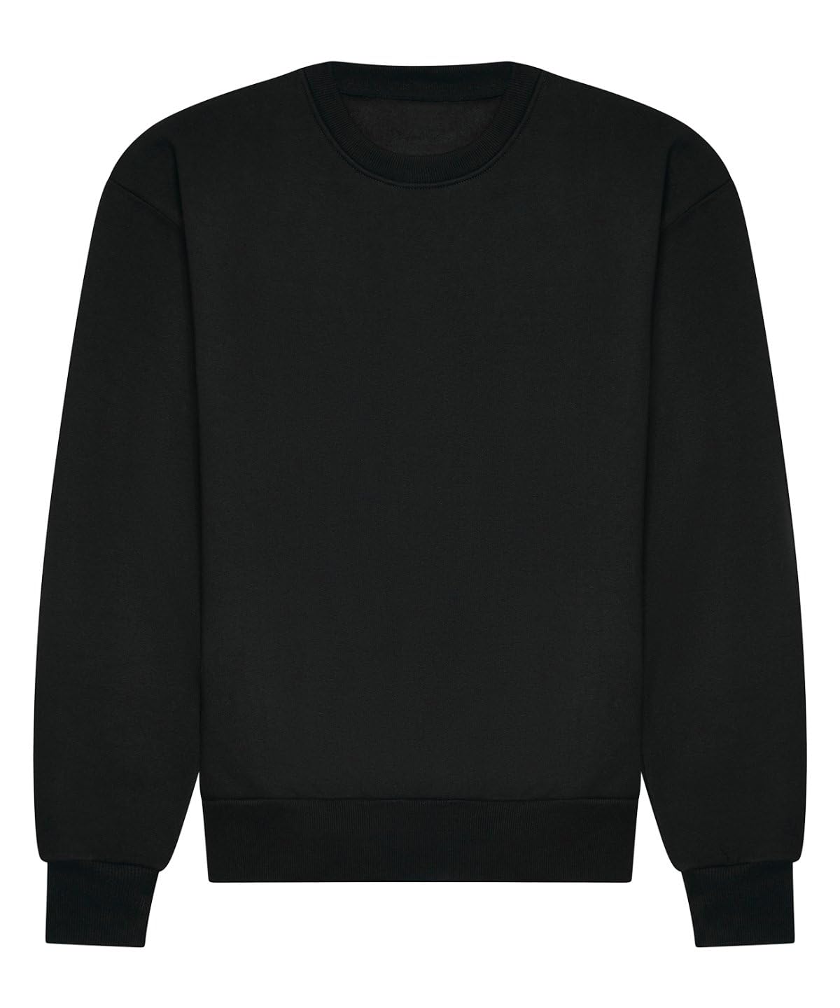 Awdis Unisex Deep Black Just Hoods Signature Heavyweight Sweatshirt - L