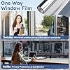 rabbitgoo Heat Reflective Window Film Privacy Film for Glass Windows, One Way Mirror Tint Sticker Sun Blocker, UV Glass Sticker Mirror Heat Reflector Thermal Solar Vinyl Silver 60x300cm #4