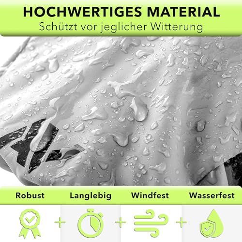 AVANA Regenschutz für Fahrradhelm Reflektoren Helmüberzug reflektierende Abdeckung wasserdichter Regenüberzug (Hellgrau)