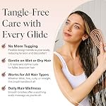 Kitsch Hair Brush Detangler – Flexi Flow Hair Brush for Women, Men & Kids | Detangling Brushes for Curly Hair with Bendable Frame, Bounce Curl Defining Brush for Wet or Dry Strands - Terracotta - Image 2