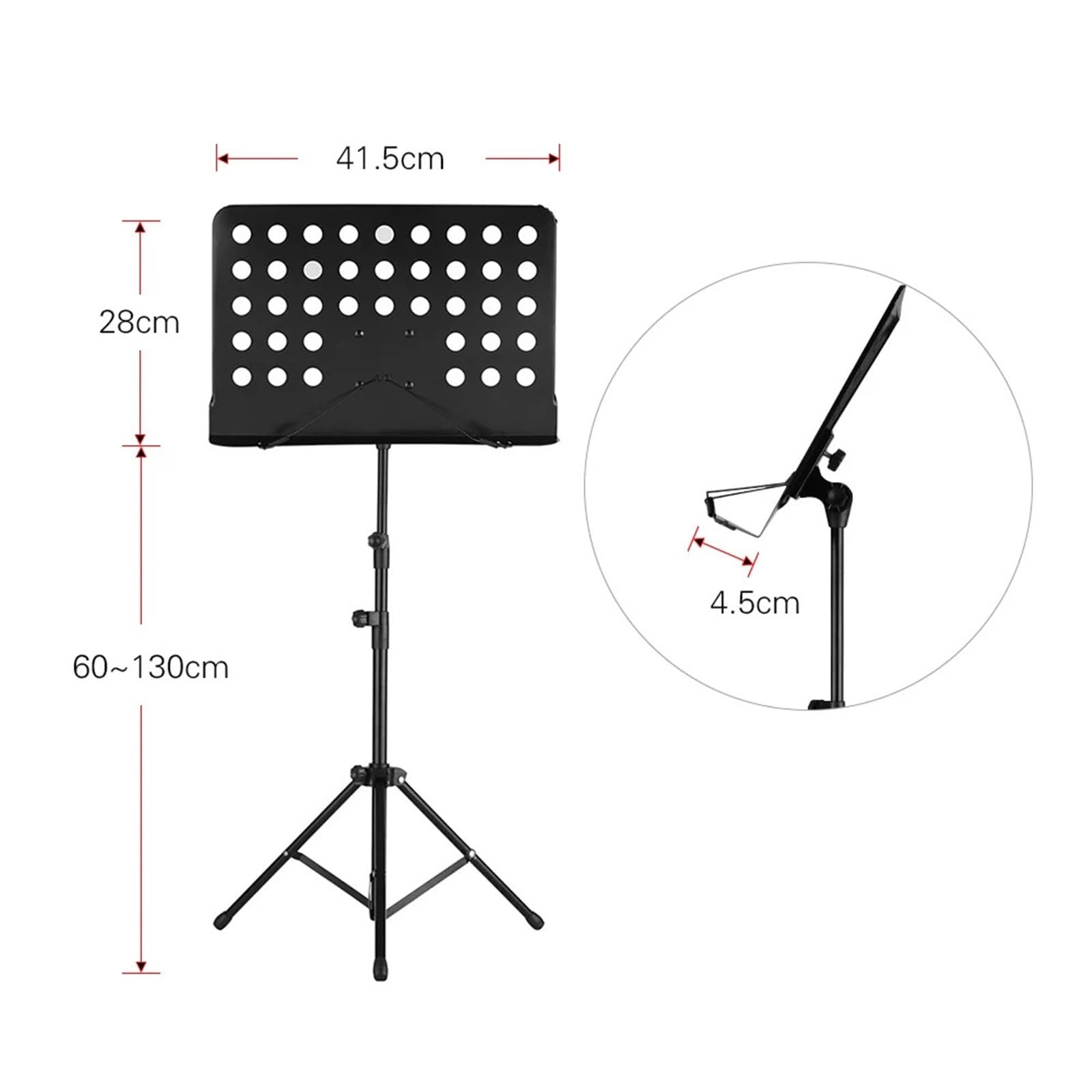 Leggio per Spartiti Leggio Portatile in Metallo Staccabile for Strumenti Musicali for Pianoforte, Violino, Chitarra, spartiti, treppiede(Pink)