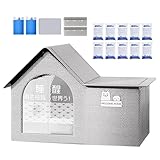 Optimized Airflow Design: The cooling cat house features a breathable mesh design and heat dissipation structure to quickly evacuate internal heat, ensuring a cool environment for your pet while maintaining comfort and airflow efficiency