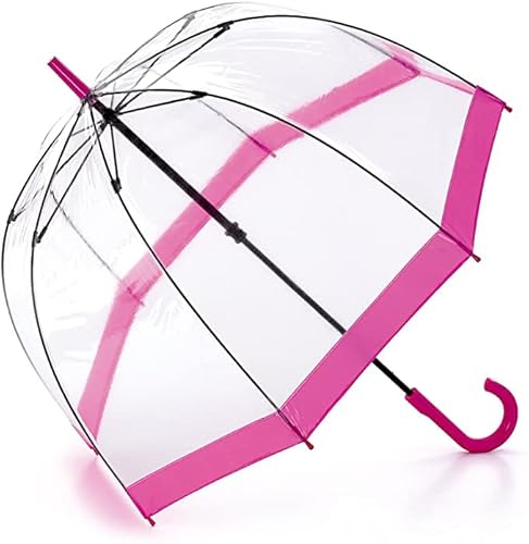 Unibos | Birdcage Dome Umbrellas | PVC Transparent | Long Handle Wedding Brolly | Unisex Party Parasol Rain Bridesmaid Bridal | See Through Umbrella | Waterproof Stick Umbrellas | Strong/Lightweight