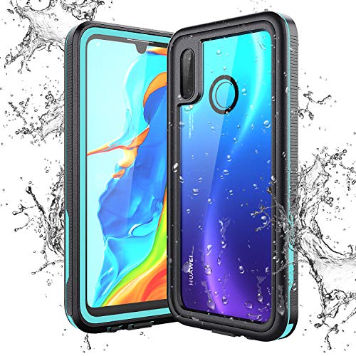 KOTPARX Funda Impermeable para Huawei P30 Lite, Carcasa IP68 Certificado Protección de 360 Grados con Protector de Pantalla Anti-Choque Anti-Arañazos Sumergible Resistente Al Agua Carcasa