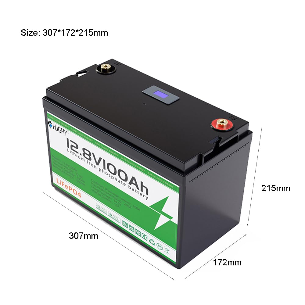 12,8 V 100 Ah LiFePO4 litowo-jonowe akumulatory z BMS 12 V akumulator litowo-żelazowo-fosforanowy do silników zaburtowych Solar RV Marine