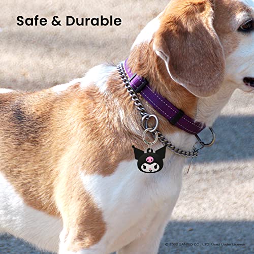 Iface Sanrio Friends Special Edition Silicone Protective Cover Designed For Apple Airtags [Cute Character Case] [Carabiner Keychain Clip Included] - Kuromi #TOP4