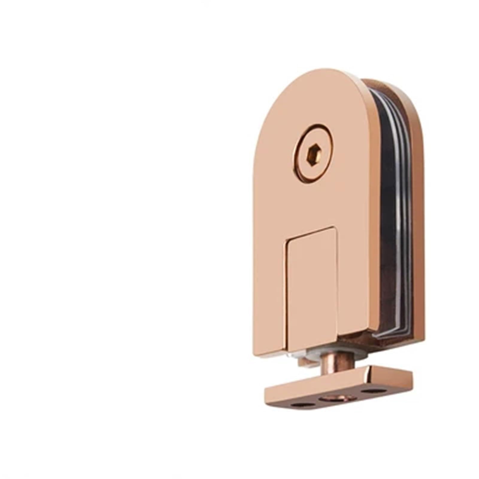 1pc SS304 Display Cabinet Glass Door Hinge 360 ° Rotary Clip Shower Room Bathroom Clip Heaven Earth Upper Lower Door Shaft(RT-1006)