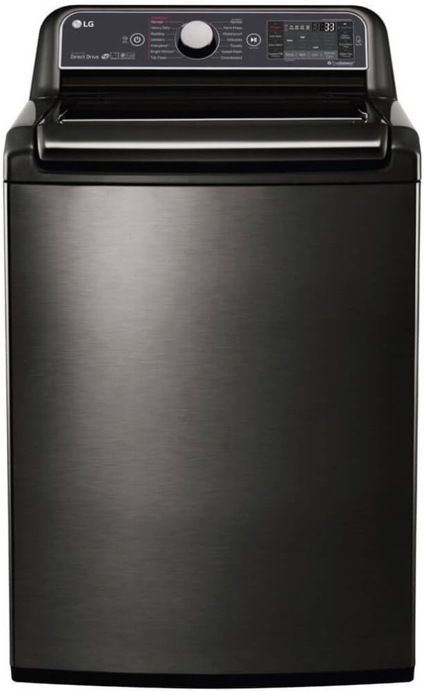 LG WT7600HKA 5.2 Cu. Ft. Black Stainless High Efficiency Top Load Washer