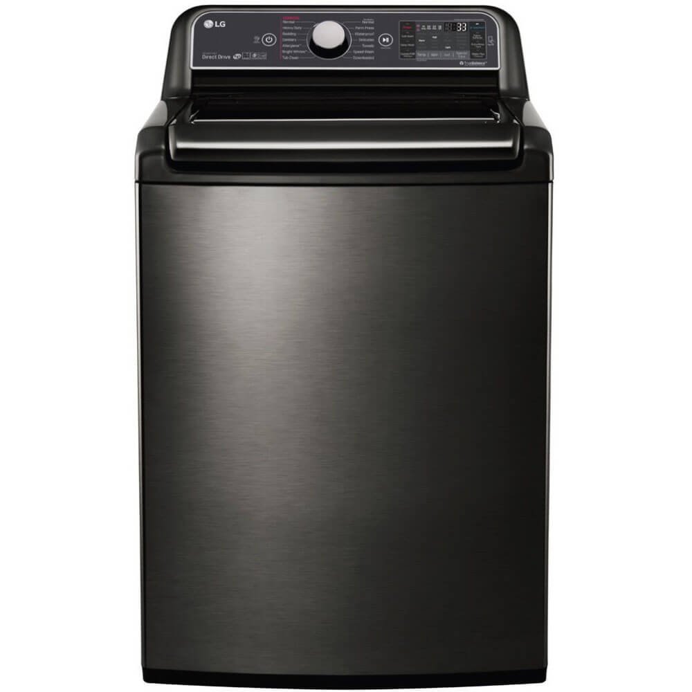 LG WT7600HKA 5.2 Cu. Ft. Black Stainless High Efficiency Top Load Washer