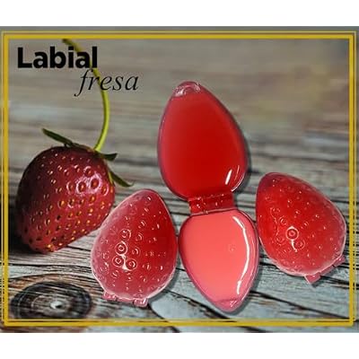 Generic Strawberry Glitter Lip Gloss (2 Pack) - Hydrating, Glossy, Sparkling, Softening & Moisturizing with Subtle Red Tint & Strawberry Scent