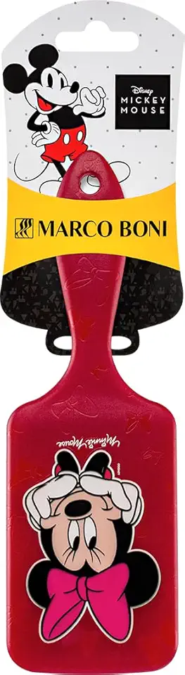 Marco Boni, Escova Raquete Disney Minnie, 7614, Vermelho, 1 Unidade.