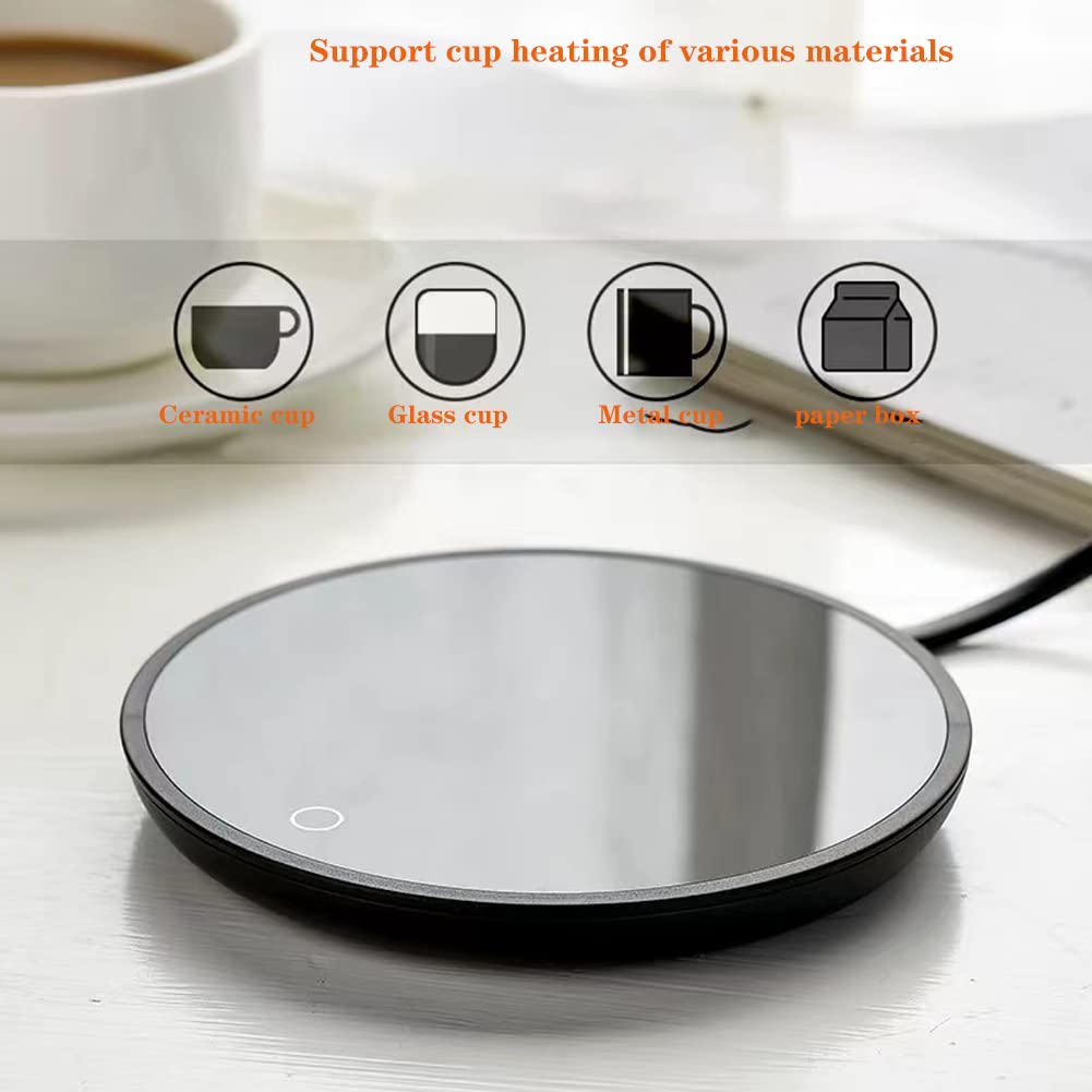 Calentador de Tazas de Café Inteligente 220V 18W Pantalla Táctil Impermeable Apagado Automático