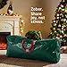 ZOBER Large Christmas Tree Storage Bag - Fits Up to 9 ft Tall Holiday Artificial Disassembled Trees with Durable Reinforced Handles & Dual Zipper - Waterproof Material Protects from Dust (Green)