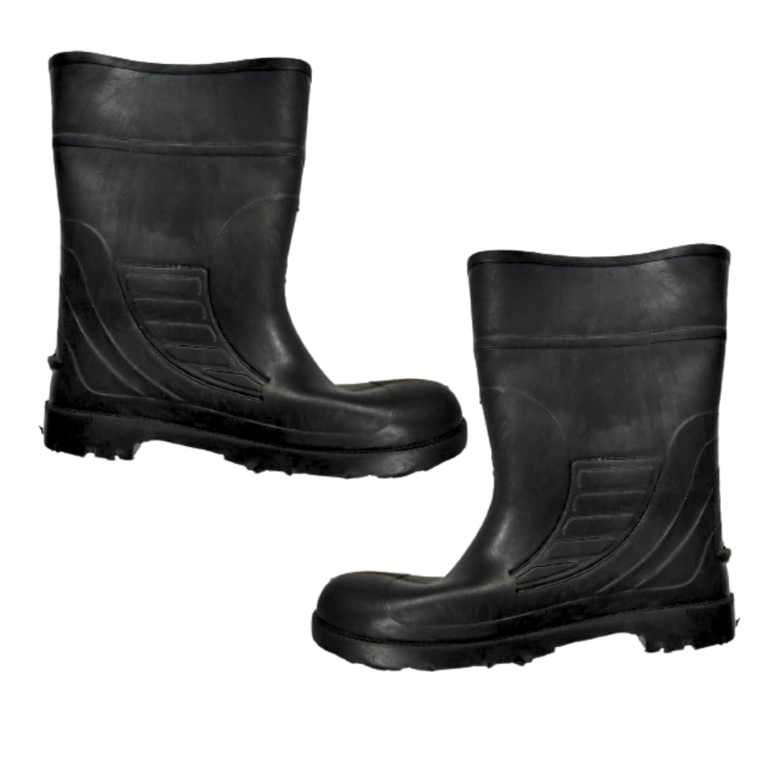 Japsin Instrumentation Ji Durable Industrial Rubber Safety Gumboots (Size 9, Black) (B0D8PY6C7P) Amazon Price History, Amazon Price Tracker