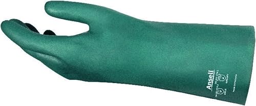 Ansell 87-118 Arbeitshandschuhe Größe 7.5 Chemikalienbeständig Latex Schwarz 1Pa
