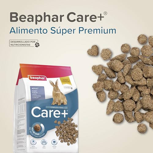 Miniatura 9 de Beaphar - Care Pienso Super Premium - Comida Para Conejos - 5kg - Todo En Uno - Alto En Fibra Y Protéina - Desgaste De Los Dientes Y Sin Azúcares Ni Coloranres Añadidos- Alimentación Extrusionada