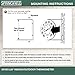 Springfield Big and Bold Thermometer with Mounting Bracket, Indoor Outdoor Thermometer, Easy to Read Numbers for Patio, Pool, and Indoor Areas, 5.25-Inch, White