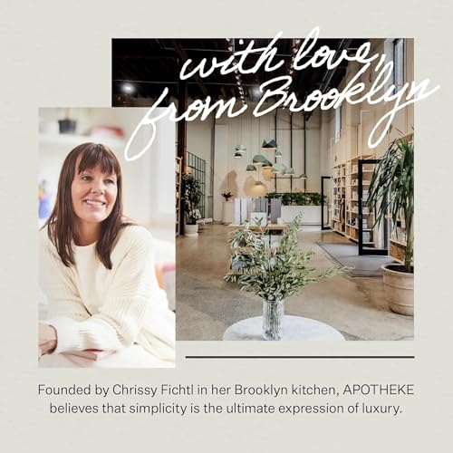 Image of APOTHEKE Luxury Scented 3-Wick Jar Candle, Canvas, 32 oz - Large - Linen, Musk & Lily of The Valley Scent, Strong Fragrance, Aromatherapy, Long Lasting, Hand Poured in USA