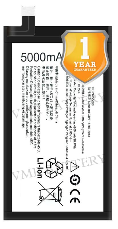Image of Original BL244 Battery Compatible for Lenovo Vibe P1 (P1c58, P1a41) | Lenovo Vibe P1 Pro | Lenovo Vibe P1 Turbo (P1a42, P1c72) - (5000mAh) - 1 Year Warranty