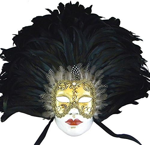 Eyes Wide Shut Volto Feathered Venetian Masquerade Mask 803NR