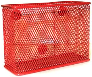 (Set of 2) Wire Mesh Magnetic Storage Basket Brown, Container, Desk Tray, Office Supply Accessory Organizer for Refrigerator/Microwave Oven or Magnetic Surface in Kitchen or Office