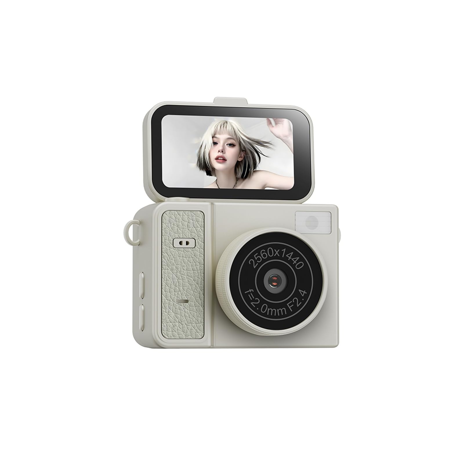 2026 New 2K Thumb Keychain Flip Screen Action Camera | Retro Mini Camcorder with 1.47 Inch Flip Screen Video Recorder(Add 8G,Gray)-image-41