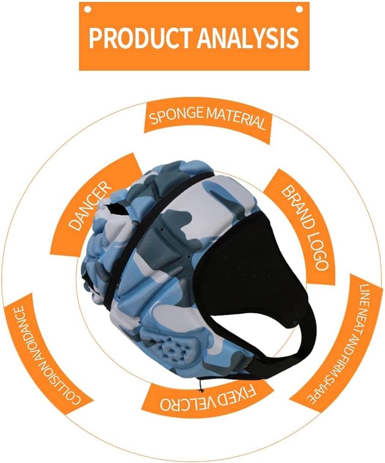 Gennyil Soft Helmet Flag Soft Padded Headgear 7v7 Soft Shell Head Protector Goalkeeper Football Rugby Helmet Youth and Adult Sizing 7v7 Soft Shell (Color : L) : Sports & Outdoors