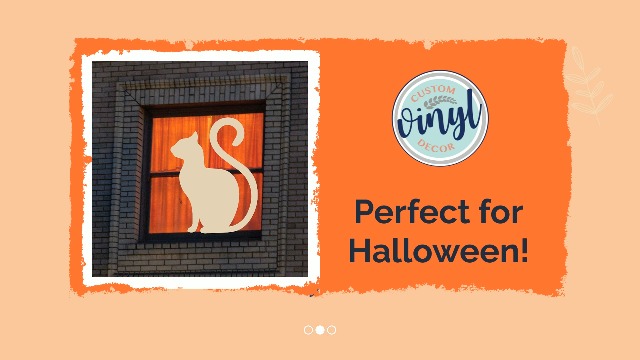 Vinilo decorativo gato negro para Halloween miniatura 7