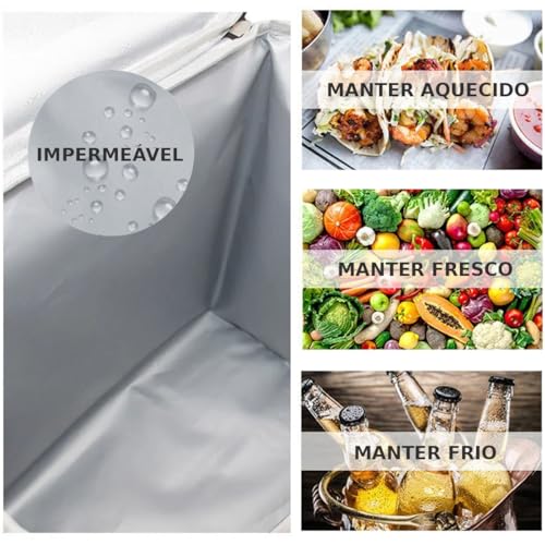 Kit Mochila Cargueira Trilha Viagem + Bolsa De Conservação de Temperatura