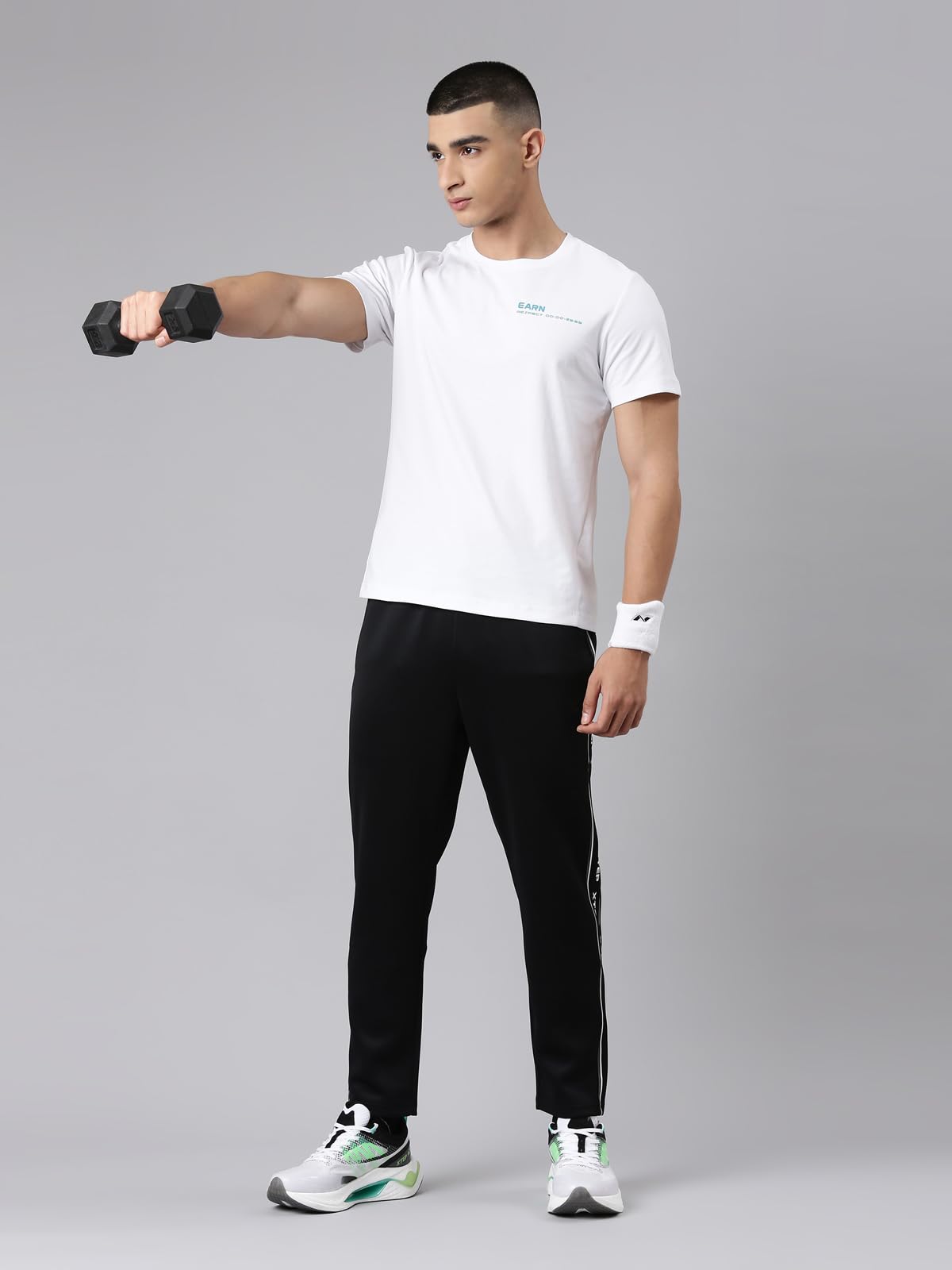 XTEP Men Practice to be Cool White Training T-Shirt-L 4