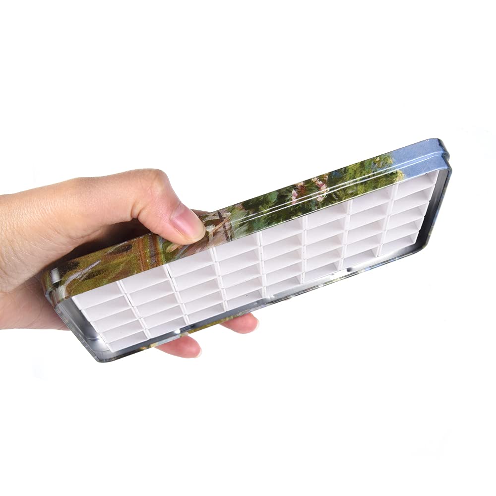 Amazon | 空のハーフパン 40個 磁気ストライプ水彩絵の具 トラベル缶