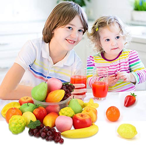 image for Liberty Imports Set of 26 Realistic Artificial Fake Fruit Lifelike Dec