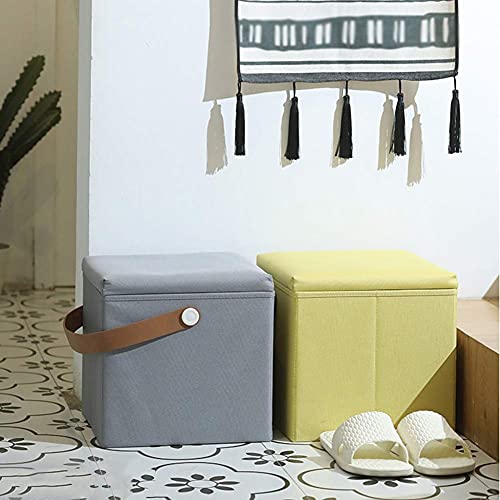 Repose-pied de rangement pliable carr&eacute; pour lib&eacute;rer de l\'espace - 3