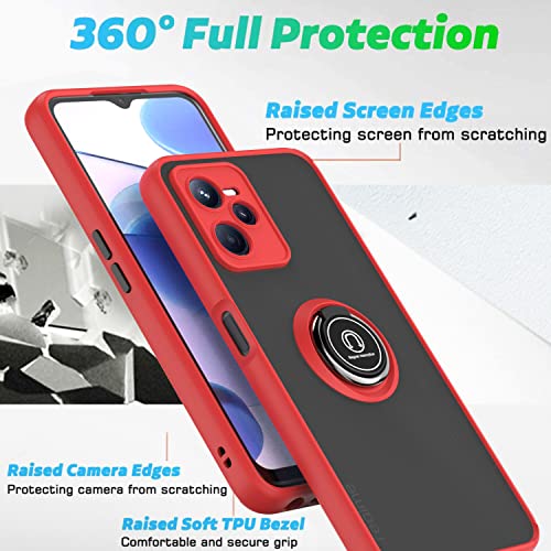 JIAFEI Cover per Oppo Realme C35 Traslucido PC/TPU...