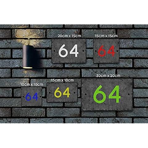 Personalised Natural Slate Door Number Plaque Cover