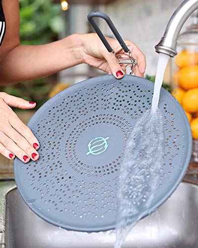Greenful Products Splatter Screen | Splatter Guard | 11" & 13" | Best Splatter Screen For Frying Pan - Protects From Hot Oil Splash - Strainer | Lifetime Replacement #TOP4