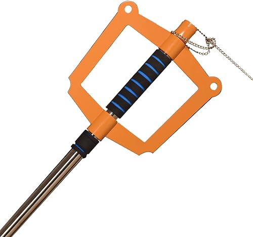 Miniatura 10 de ZKBWFLA Llaves de acero al carbono Kingdom Hearts BlancoNegroAmarillo Llave de metal real de aproximadamente 34 pulgadas Prop para colección de